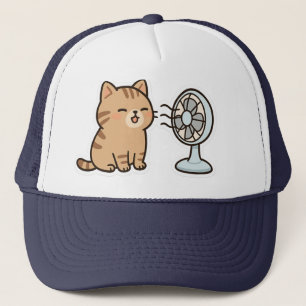チルドな猫に囲まれ、かわいい夏のステッカー» キャップ