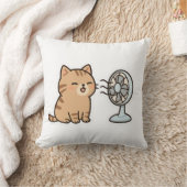チルドな猫に囲まれ、かわいい夏のステッカー» クッション (ブランケット)