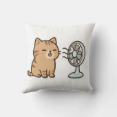 チルドな猫に囲まれ、かわいい夏のステッカー» クッション (裏面)