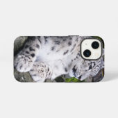 チルドアウトスノウヒョウ iPhoneケース (裏面横)