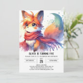 チルドウッドランドキツネ誕生日 招待状 (スタンド正面)