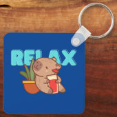 チルドカピバラチャーム キーホルダー (裏面)