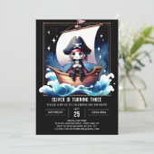 チルドパステルパイレーツ誕生日 招待状 (スタンド正面)