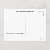 チルドレンアットクリスマスパーティービンテージイメージ ポストカード (裏面)