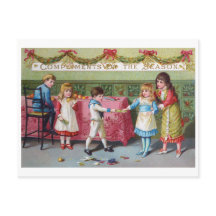 チルドレンアットクリスマスパーティービンテージイメージ