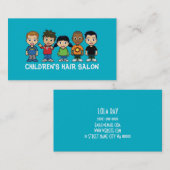 チルドレンズキッズヘアサロンスタイリストショップ美しい 名刺 (正面/裏面)