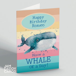 チルドレンズクジラ誕生日カード カード