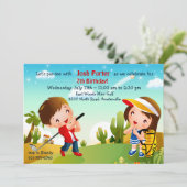 チルドレンズゴルフ招待状 招待状 (スタンド正面)