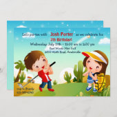 チルドレンズゴルフ招待状 招待状 (正面/裏面)