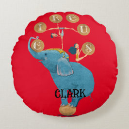 チルドレンズサーカステーマ子供部屋デコール ラウンドクッション