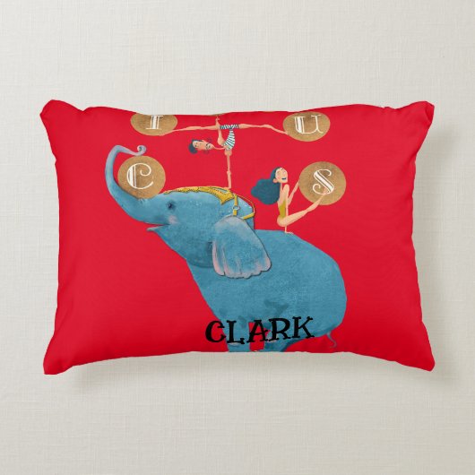 チルドレンズサーカステーマ子供部屋 アクセントクッション (正面)