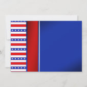 チルドレンズスターズ&ストライプパーティの招待状 招待状 (裏面)