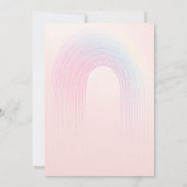 チルドレンズゼブラユニコーンレインボーバースデーパーティー 招待状 (裏面)