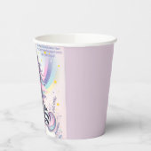 チルドレンズゼブラユニコーンレインボーバースデーパーティー 紙コップ (左)