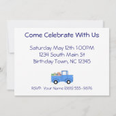 チルドレンズトラック誕生日招待状 招待状 (裏面)