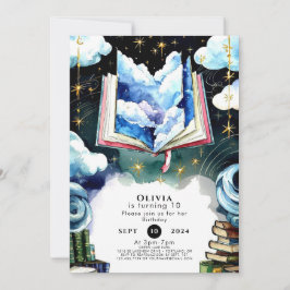 チルドレンズボホストーリお洒落ブック誕生日 招待状