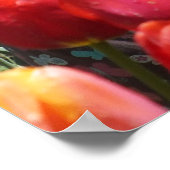 チルドレン遊ズカラフルインチューリップガーデン ポスター (角)