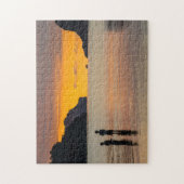 チルドレン魚釣りアットサンセット ジグソーパズル (縦)