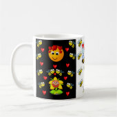 チルドレン(昆虫)マルハナバチホットチョコレートマグ コーヒーマグカップ (左)