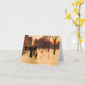 チルド・ハサム – 日々の夕暮れのボストン カード (黄色い花)