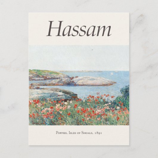 チルド・ハッサムポピー美術展ポスタープリント ポストカード (正面)