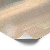 チルビーズムーディクラウドスカイ文字ターコイズポスター ポスター (コーナー)