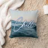 チルビーチハウス海ウェーブ クッション (ブランケット)