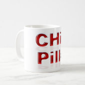 チルピルおもしろいPMS コーヒーマグカップ (正面左)