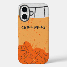 「チルピル」薬瓶 グッドバイブス ユーモア iPhone 16ケース