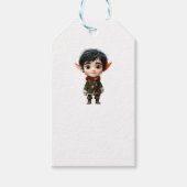 チルボーイクリスマス小妖精や小人クラフトギフトラベル ギフトタグ (正面)