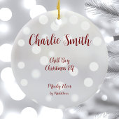 チルボーイクリスマス小妖精や小人セラミックオーナメント セラミックオーナメント