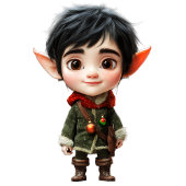 チルボーイクリスマス小妖精や小人セラミックオーナメント セラミックオーナメント