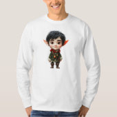 チルボーイクリスマス小妖精や小人メンズティー Tシャツ (正面)
