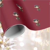 チルボーイクリスマス小妖精や小人ラッピング紙 ラッピングペーパー