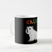チルポーラベア動物愛好家 コーヒーマグカップ (正面左)
