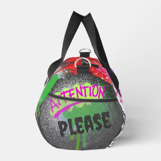 チルモダングラフィティ絵を描スプレーのストリートアート ダッフルバッグ (右)