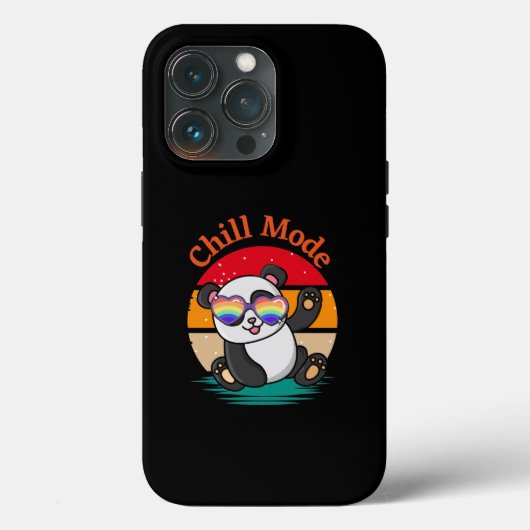 チルモードパンダ Case-Mate iPhoneケース (裏面)