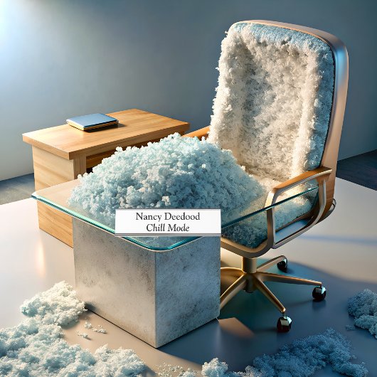 チルモード白おもしろい色 デスクネームプレート