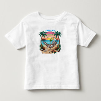 チルヴィビングビーチTシャツ トドラーTシャツ