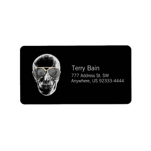 チルヴィンテージスカルインサングラス ラベル (正面)