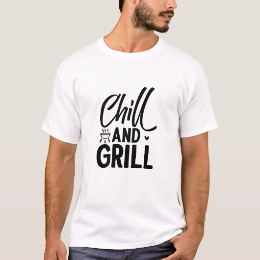 チル&グリルBBQ Tシャツ (正面)