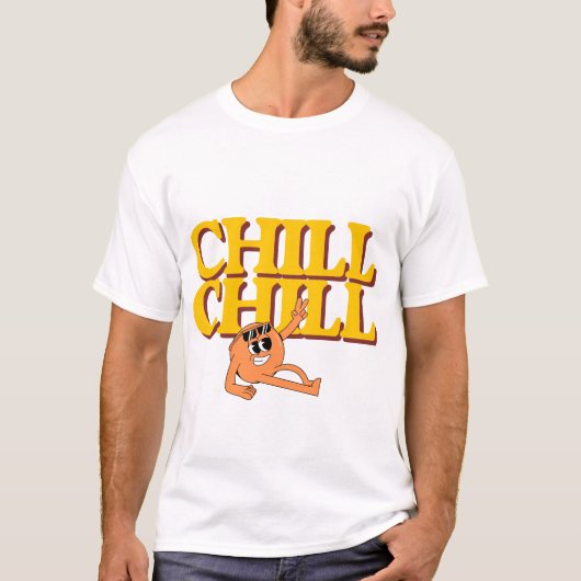 チル チル レトロ漫画キャラクターTシャツ Tシャツ (正面)