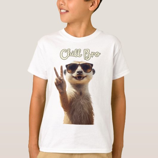 チル ブラザー ふざけたナマケモノパーカー Tシャツ (正面)