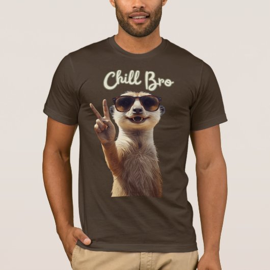チル・ブロ おもしろナマケモノパーカー Tシャツ (正面)