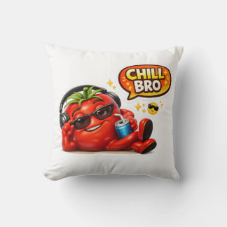 チル・ブロ・カピバラ・おもしろTシャツ リラックス・アニマルラバーデザイン クッション