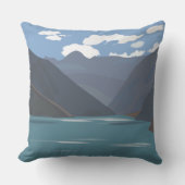 チレ山脈湖の風景 クッション (正面)