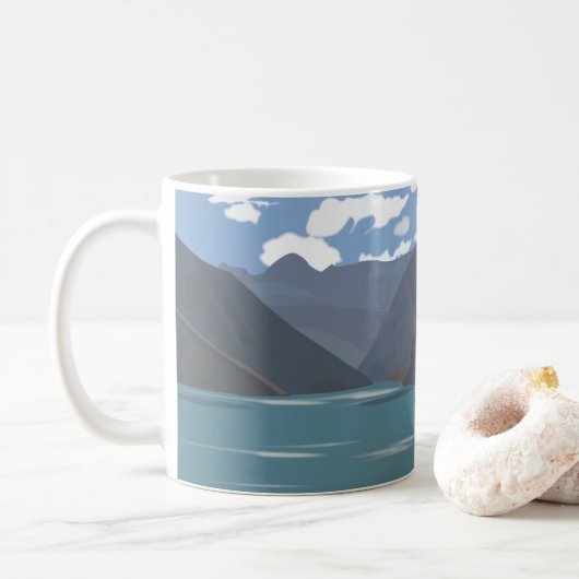 チレ山脈湖 コーヒーマグカップ (ドーナツ)