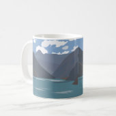 チレ山脈湖 コーヒーマグカップ (正面左)
