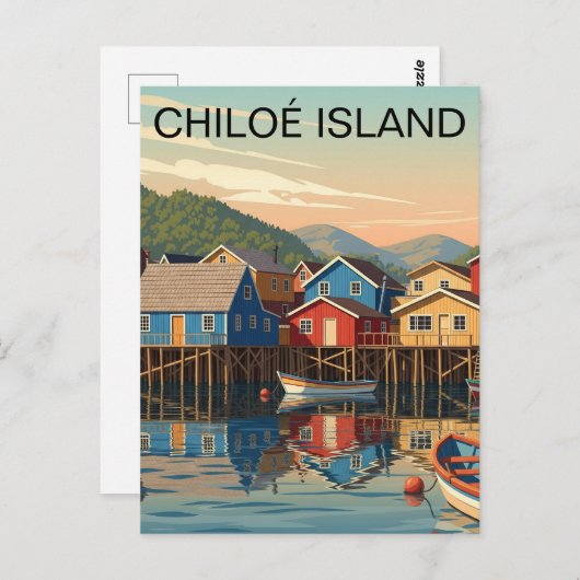 チロエアイランドチリ旅行 ポストカード (正面/裏面)