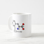 チロシンのアミノ酸のマグ コーヒーマグカップ (正面左)